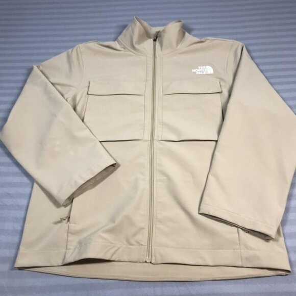 The North Face Jacket Mens Medium Khaki Willow Stretch Full Zip Pockets - Picture 2 of 13